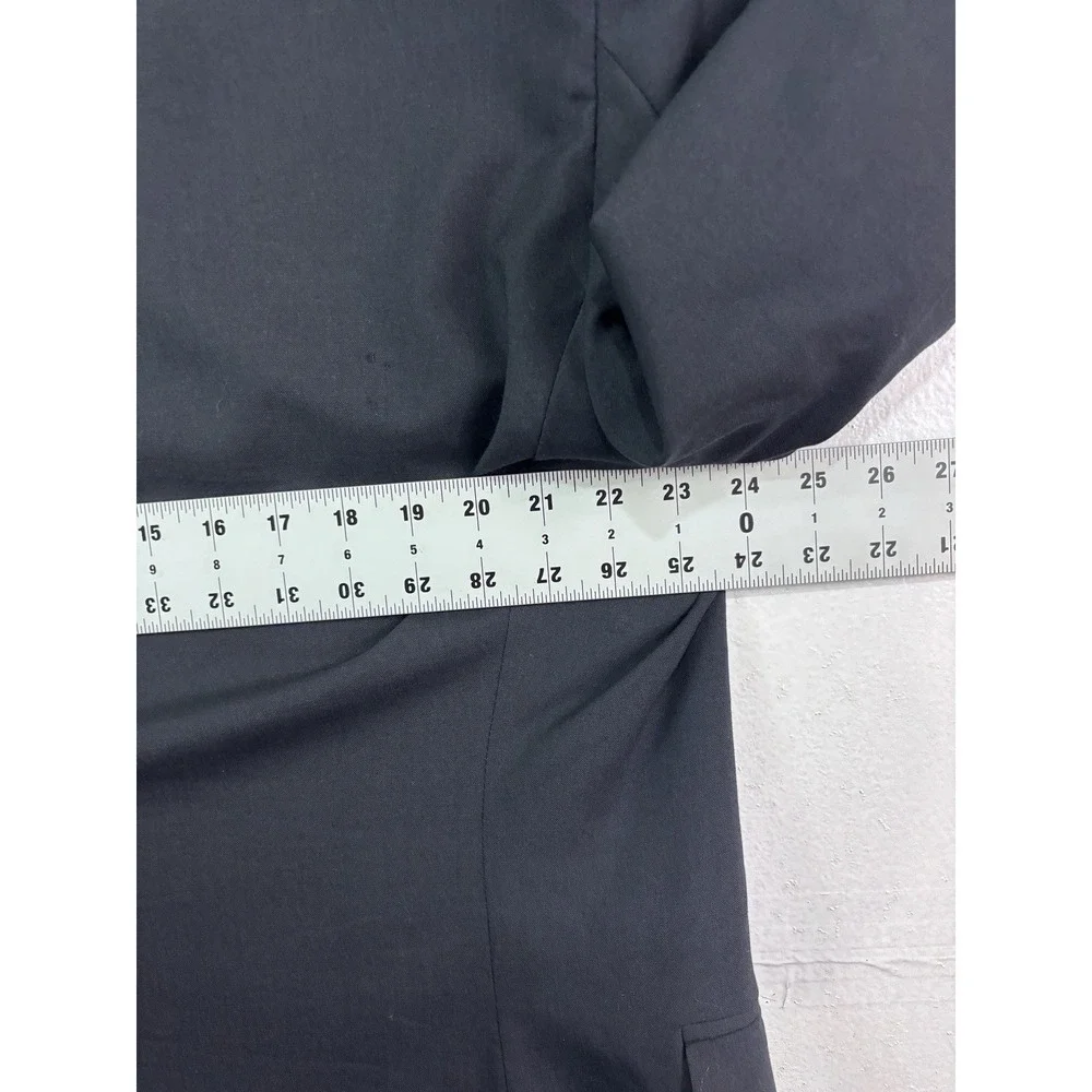 Jos A Bank 48L 40x30 2pc Pant Suit all season wool black slim fit two button‎